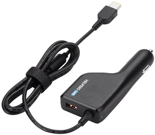 Alt view image 5 of 5 - Helpers lab 45W Car Charger Adapter Battery Charger for Lenovo Ideapad Yoga Helix Edge Thinkpad X1 Carbon Essential 20V 2.25A