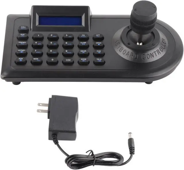 Main image of Hilitand LCD PTZ Camera Keyboard 3D PTZ Controller PTZ Speed Dome Camera Controller PTZ Camera Joystick Controller (US Plug)