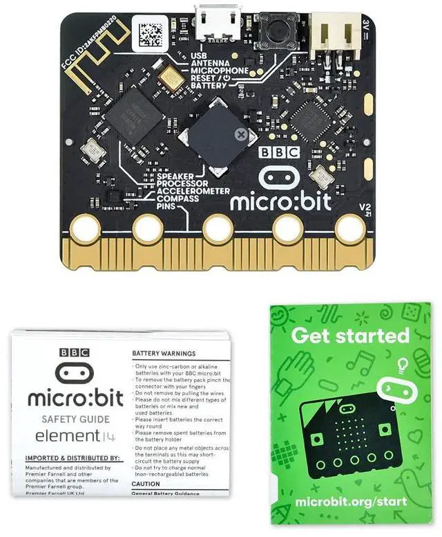 Alt view image 4 of 5 - KEYESTUDIO MICROBIT V2.2 GO KIT Microbit v2 Go Accessories for Beginners Programming Micro:bit LED Matrix Sound Light and Temperature Sensor