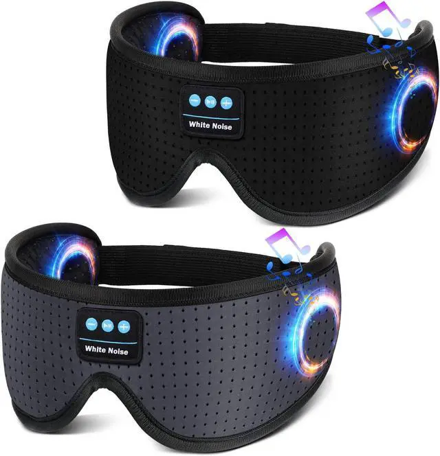 Main image of Sleep Headphones, White Noise Bluetooth Sleep Mask 3D Breathable Wireless Eye Mask for Timing, Sleep Mask with Bluetooth Headphones for Side Sleepers Travel Yoga,Cool Gadgets for Women Man