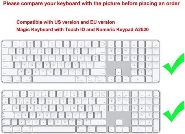 Alt view image 2 of 5 - XSKN Final Cut Pro Shortcut Silicone Keyboard Cover Skin for 2021 Released iMac Magic Keyboard with Touch ID and Numeric Keypad A2520 EU US Common Layout