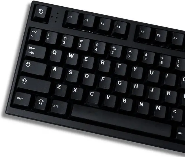 Main image of Black WOB Keycaps Doubleshot Cherry Profile 121 Keys Custom Minimalist Keycaps Set for 60% 65% 70% 75% 100% Cherry MX Gateron Kailh Switches Mechanical Keyboards