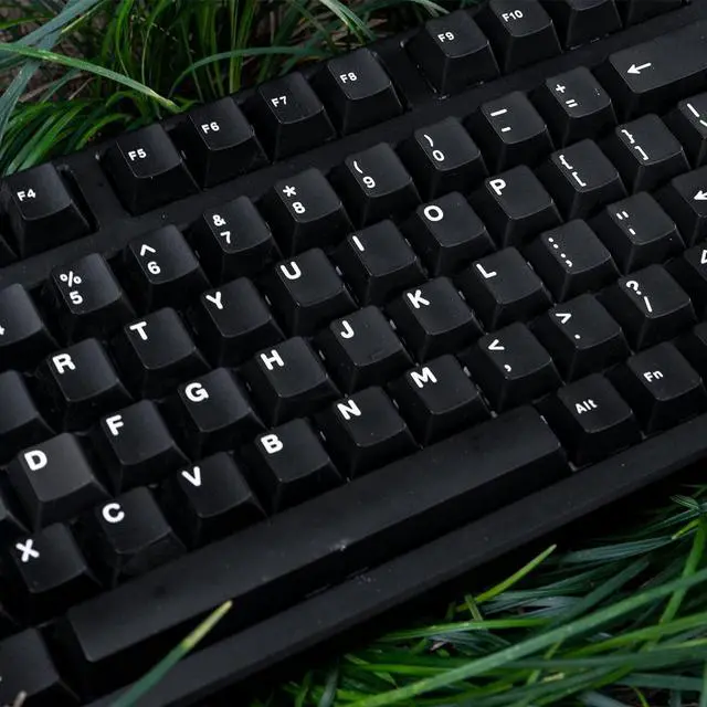 Alt view image 4 of 5 - Black WOB Keycaps Doubleshot Cherry Profile 121 Keys Custom Minimalist Keycaps Set for 60% 65% 70% 75% 100% Cherry MX Gateron Kailh Switches Mechanical Keyboards