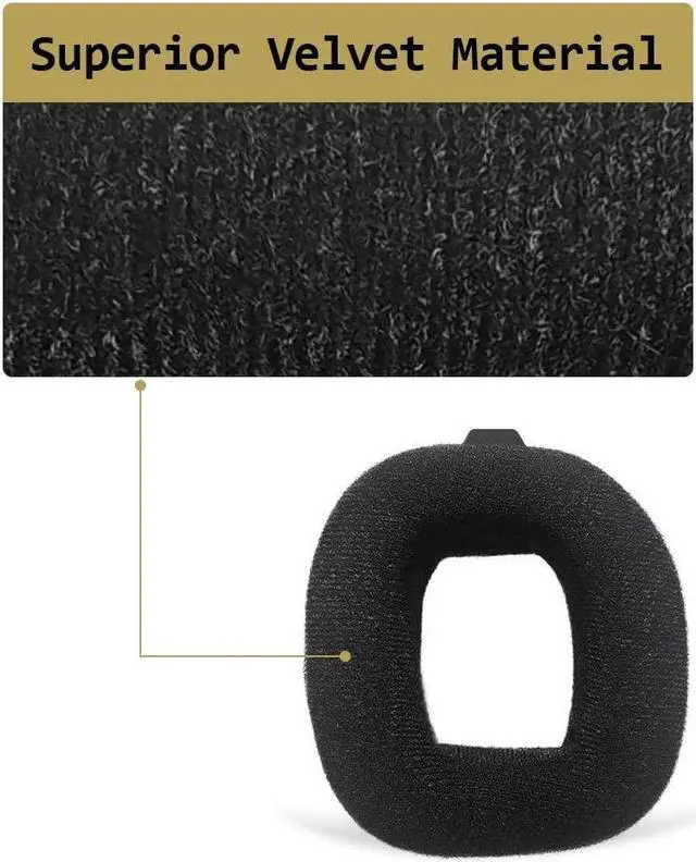 Alt view image 3 of 5 - MQDITH Comfort Velour Replacement Ear Pads Headband Compatible with Astro A40 TR Headset