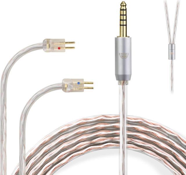 Main image of okcsc 0.78 2PIN to 4.4mm 4 Core Upgraded Replacement Earphones Cable IEM Cable for TRN V90 V80 V10 V20 BL03 ED16 ZSA ES4 ZSR ZST ZS10 ZS5 ZS6 ZS3 ES3 ED12 IEMs 3.94FT