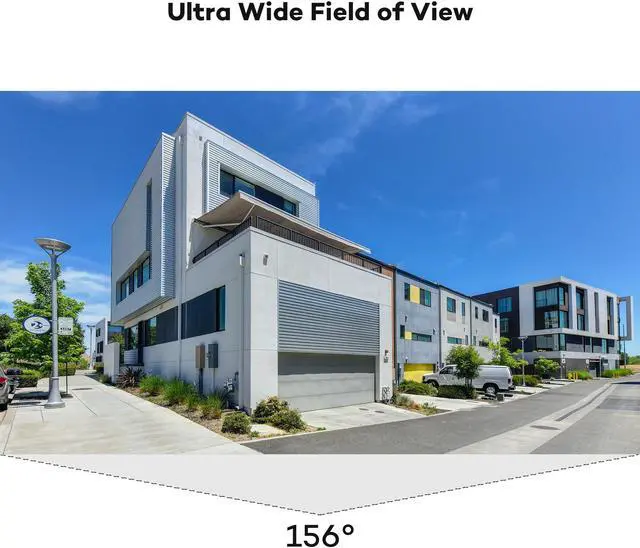 Alt view image 2 of 5 - ONWOTE 156° Ultra Wide View Angle 6MP PoE IP Security Camera Outdoor, AI Human Vehicle Detection, 3072 * 2048 6 Megapixels, 2.1mm Lens, Commercial Wired Camera for Business, Add-on to PoE NVR System