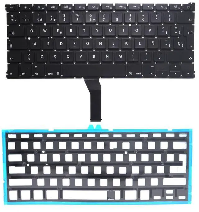 Alt view image 2 of 5 - Padarsey Spanish ESPAÑOL Backlight Backlit Keyboard with 80 PCE Screws Compatible for MacBook Air 13-Inch A1369 A1466 2011 2012 2013 2014 2015