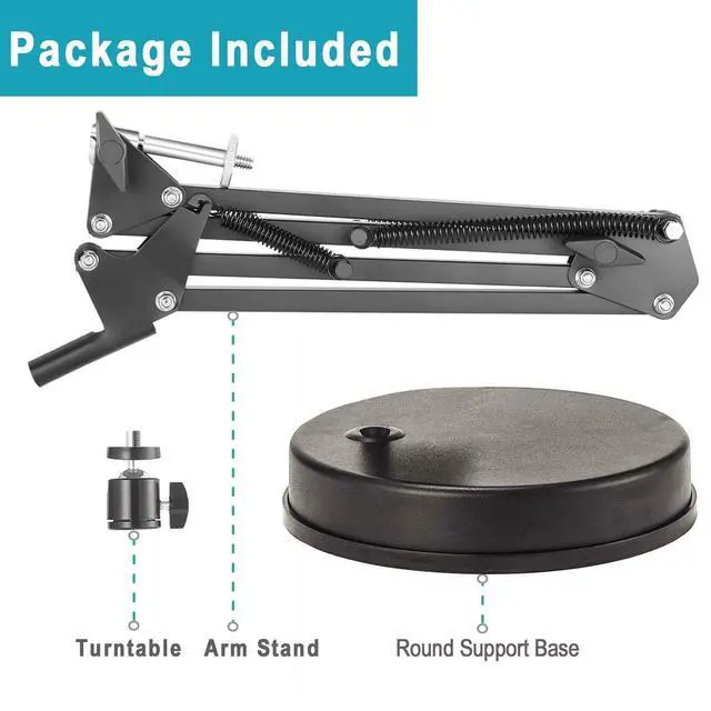 Alt view image 4 of 5 - OXENDURE Webcam Stand,Camera Mount 22 Inch Suspension Boom Scissor Arm Stand,for Webcam C925e C922x C922 C930e C930 C920 C615,Hero 8/7/6/5,Ultra/Pro/Pro 2/Pro 3/Brio 4K,DSLR Camera