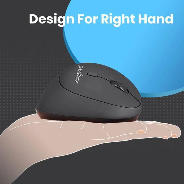 Alt view image 4 of 5 - Perixx PERIMICE-719 Right-Handed Wireless Mini Vertical Mouse, 3 Level DPI