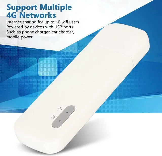 Alt view image 3 of 5 - 4G LTE USB Modem with SIM Card Slot, High Speed Portable Travel Hotspot Mini Router, Plug and Play, Multi User Sharing