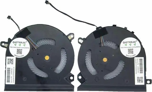 Main image of QUETTERLEE Replacement New Laptop CPU + GPU Cooling Fan for HP Elitebook 1050 G1 1050G1 HSN-Q11C Series L30938-001 NS85C00-17L24 NS85C00-17L25 BAPA0807R5H-Y004/Y005 DC5V 0.5A Fan