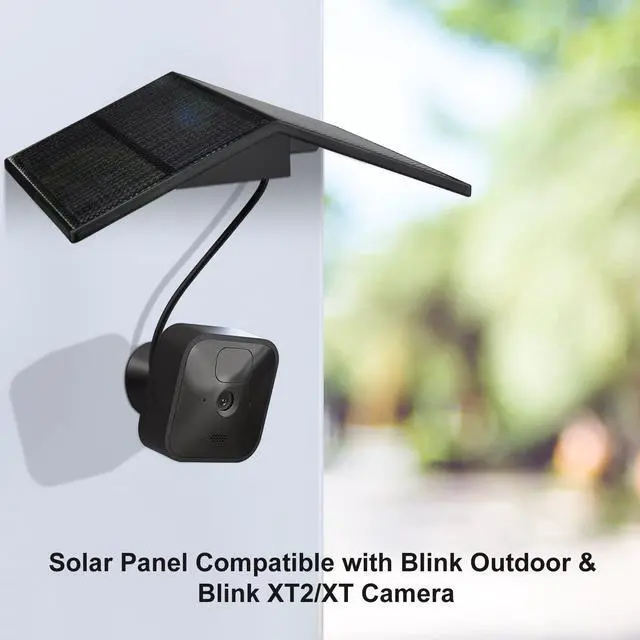 Alt view image 5 of 5 - Solar Panel for Blink Camera,4W Solar Panel for Blink Outdoor(3rd Gen) /XT XT2 Camera, USB Solar Panel for Security Camera Outdoor(Camera not Included)