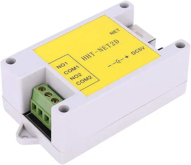 Main image of 2 Channel Support Modbus TCP Protocol Dc 5V Relay Module, 3.2 X 2 X 1.2Inch Network Relay, TCP Client and Udp Mode for Smart Home MultiClient Use