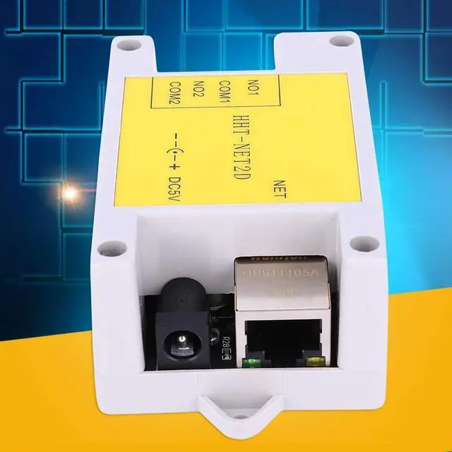 Alt view image 3 of 5 - 2 Channel Support Modbus TCP Protocol Dc 5V Relay Module, 3.2 X 2 X 1.2Inch Network Relay, TCP Client and Udp Mode for Smart Home MultiClient Use