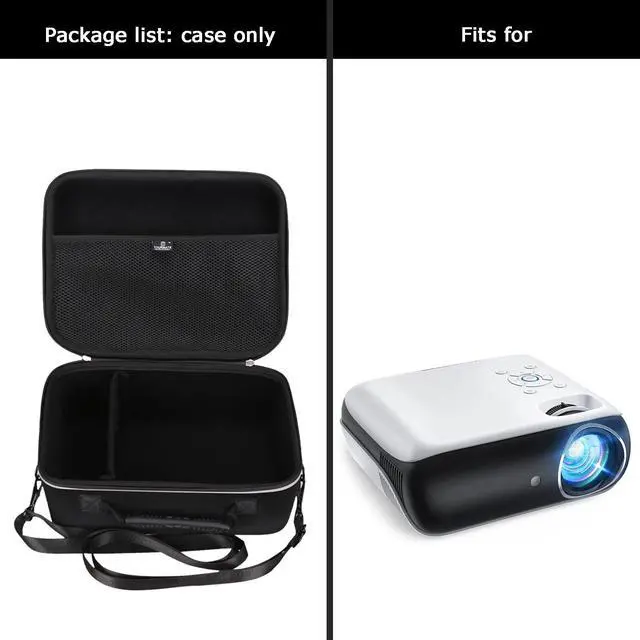 Alt view image 4 of 5 - Hard Storage Case for HAPPRUN Projector, Travel case for Native 1080P Bluetooth Projector - Tourmate Case Only