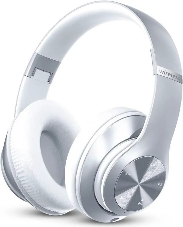 Main image of Headphones Wireless Bluetooth,60 Hours Playtime Foldable Lightweight Bluetooth Headphones Wireless Over Ear Wired Hi-Fi Stereo with 6 EQ Modes, Deep Bass Adjustable Headset with Mic, FM, TF for Adults