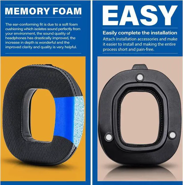 Alt view image 3 of 5 - A50 Mod Kit Gen 3 - Cooling Gel Earpads Compatible with Astro A50 Gen 3 Headset I Ear Pads/Headband/Replacement Ear Cushions/Microphone Foam - Not Suitable for A50 Gen 4 (Breathable Mesh)