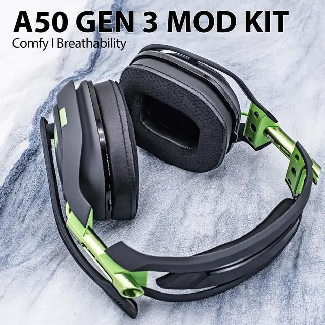 Alt view image 5 of 5 - A50 Mod Kit Gen 3 - Cooling Gel Earpads Compatible with Astro A50 Gen 3 Headset I Ear Pads/Headband/Replacement Ear Cushions/Microphone Foam - Not Suitable for A50 Gen 4 (Breathable Mesh)