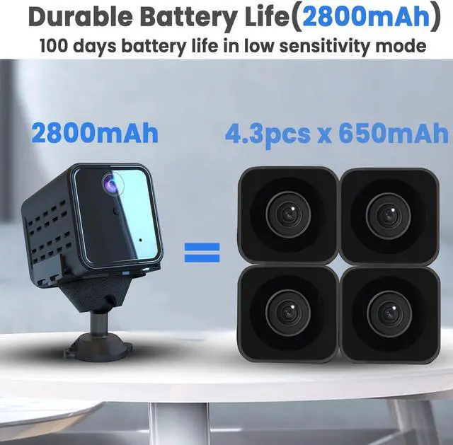 Alt view image 4 of 5 - vebiliki 2K Cellular Security Camera, No WiFi Camera SIM Card Included, Not Support WiFi, Radar Motion Sensor, FHD 4G Car Security Camera, 15-Day Standby Battery Life, Portable Cellular Camera