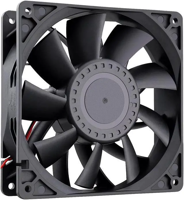 Alt view image 5 of 5 - Wathai 140mm x 38mm Case Fan 12V Exhaust Fan Dual Ball High Airflow 220CFM 3000RPM DC High Static Pressure CFM Fan for DIY Project Ventilation Cooling