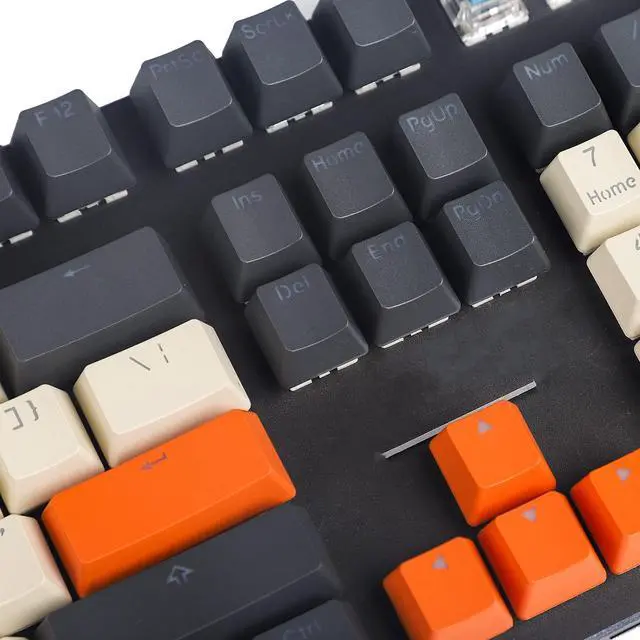Alt view image 4 of 5 - Carbon Miami PBT Double Shot Shine Through ANSI Backlit Keycaps for MX Mechanical Keyboard Melody 96 KBD75 68 61 87 104 Keychron(Only Keycap) (Carbon)