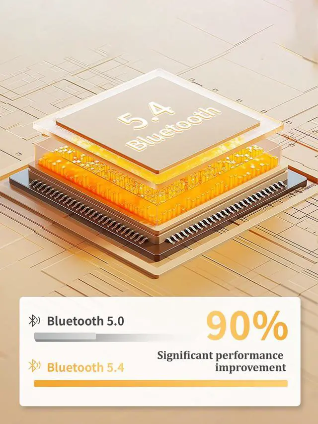 Alt view image 5 of 5 - XCYZRY Open Ear Headphones Wireless Bluetooth 5.4, Open Ear Earbuds Noise Cancelling Running Sport Wireless Bluetooth Earbuds with Mic and Earhooks for Android/iOS (Black)