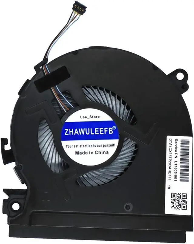 Alt view image 5 of 5 - ZHAWULEEFB New Compatible CPU and GPU Cooling Fan for Hp Spectre X360 15-CH 15-CH011DX 15-CH008CA Series L17605-001 NS75C00-17J21 L17606-001 NS75C00-17J22 Laptop Fan