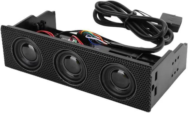 Alt view image 2 of 5 - Zopsc 5.25in Front Panel USB PC Front Panel Speaker Stereo Surround Computer Case Builtin Mic Loudspeaker STW9005