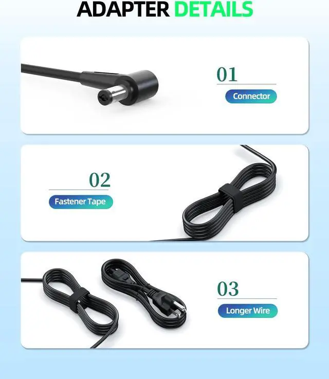 Alt view image 4 of 5 - 180W Charger Fit for MSI GF63 GF65 Thin GS65 Stealth, UL Listed (Meets The Highest Safety Standards), Compatible with MSI Gaming Laptop Serires Power Supply Replacement