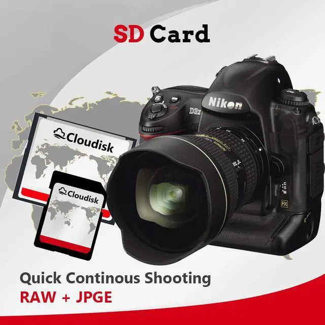 Alt view image 2 of 5 - Cloudisk Pack of 2 Compact Flash Card 32GB 300X CF 2.0 Card Performance for DSLR Camera, Vintage Digital Camera and Industry Equipment (32 GB)