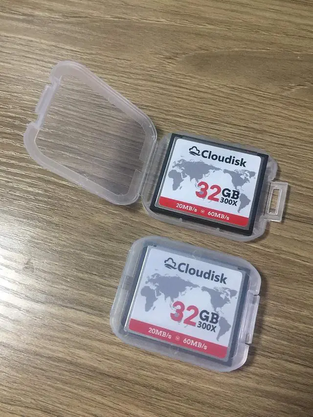 Alt view image 3 of 5 - Cloudisk Pack of 2 Compact Flash Card 32GB 300X CF 2.0 Card Performance for DSLR Camera, Vintage Digital Camera and Industry Equipment (32 GB)