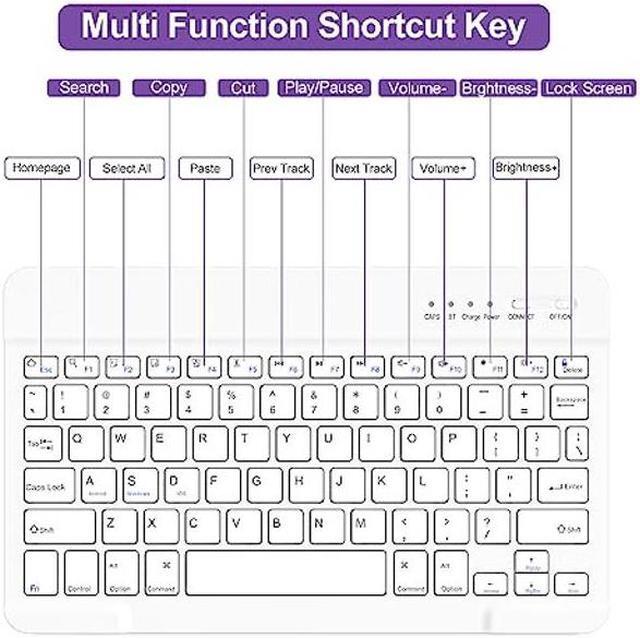 Alt view image 3 of 5 - BQSS Keyboard Case for iPad Air 11" (M2) 2024 Detachable Keyboard Case for iPad Air 5th Generation 10.9"2022 case with keyboard for Air 4th Gen 10.9 Inch 2020/ Pro 11" 2018 Pencil Holder Purple
