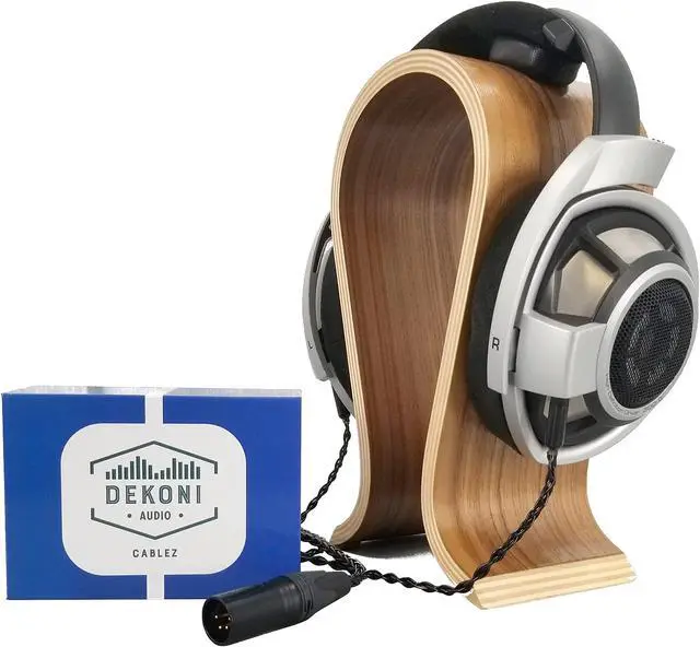 Alt view image 2 of 5 - Dekoni Audio Balanced Cable for Sennheiser HD800 Headphones | Replacement Cable Compatible with HD800s, HD820, HD8XX | 4 Pin XLR, Braided, 1.2 Meters