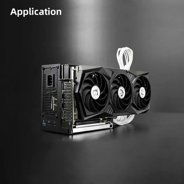 Alt view image 2 of 5 - Dpofirs External Gpu for JHL7440, External Graphics Card Dock, Egpu Enclosure, Plug and Play External Gpu Dock, Transfer Rate 40Gbps, Usb3.0 5Gbps, Support Daisy Chain