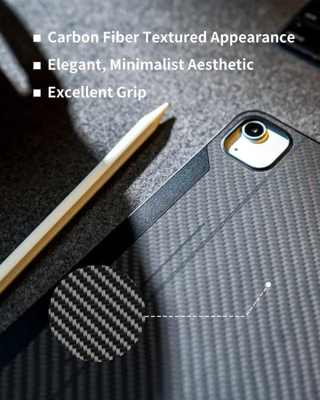 Alt view image 5 of 5 - KU XIU Magnetic Case for 2018-2022 iPad Pro 11" & 2020-2022 iPad Air 10.9", Magnetic-Friendly Case with Smart Connectors for iPad Pro 11/10.9 inch