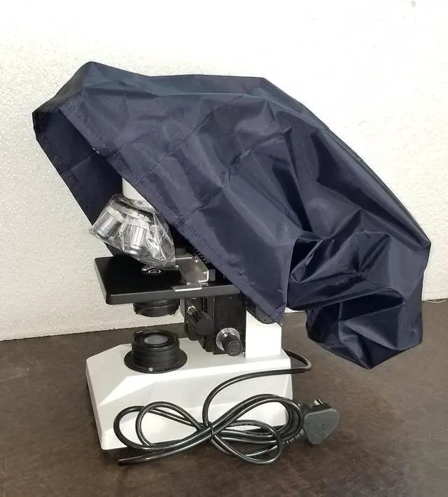 Alt view image 3 of 5 - Crabby Pack of 2 | Heavy Duty Microscope Dust Cover | Full Standard Microscopes Size | 20*17.5*7.5 inch | Depth 13.5inch | blue