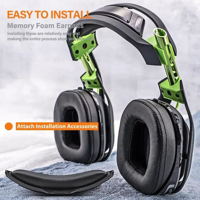 Alt view image 3 of 5 - A50 Mod Kit Gen 3 - Earpads Compatible with Astro A50 Gen 3 Headset I Headband/Replacement Ear Cushions/Microphone Foam - Not Suitable for A50 Gen 4 (GEN 3 Leather)