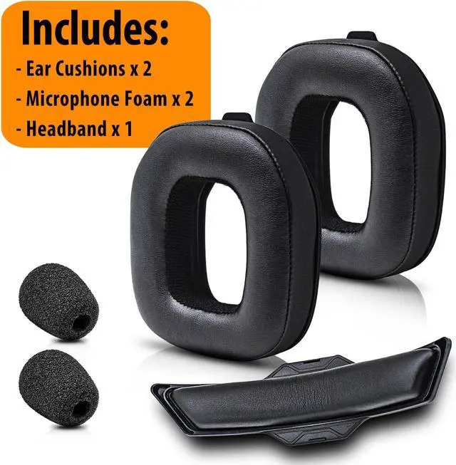 Alt view image 4 of 5 - A50 Mod Kit Gen 3 - Earpads Compatible with Astro A50 Gen 3 Headset I Headband/Replacement Ear Cushions/Microphone Foam - Not Suitable for A50 Gen 4 (GEN 3 Leather)