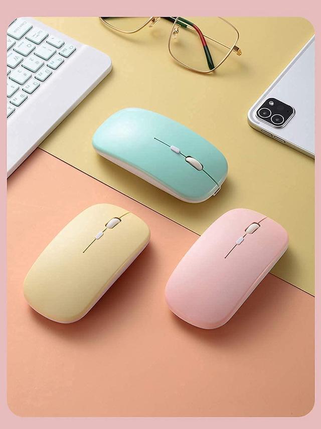 Alt view image 5 of 5 - PboyiqiS Keyboard Case for iPad 11th Gen A16 2025/iPad10th Generation 2022 with Mouse, Cute Round Key Magnetically Detachable Keyboard Case with Pencil Holder (Yellow)