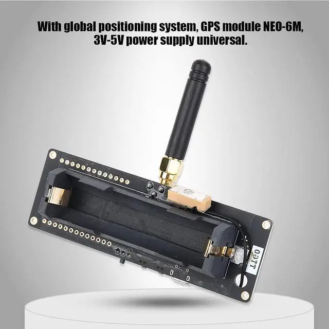 Alt view image 3 of 5 - Zopsc T Beam ESP32 LoRa Wireless REV1 WiFi GPS Module Board, Ceramic Antenna, Flash Memory, Global Positioning System with Battery Backup, for SoftRF V4.0, Zopsciqsorg36dg