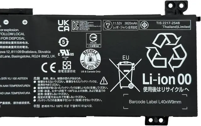Alt view image 4 of 5 - EPYOBW L20C3PC2 Laptop Battery 45Wh Compatible with Lenovo ideapad Gaming 3-15IHU6 3-15ACH6 Series L20M3PC2 L20D3PC2 5B11B96718 SB11B96717 5B11B96715 SB11B96720 5B11B96719 SB11B96716