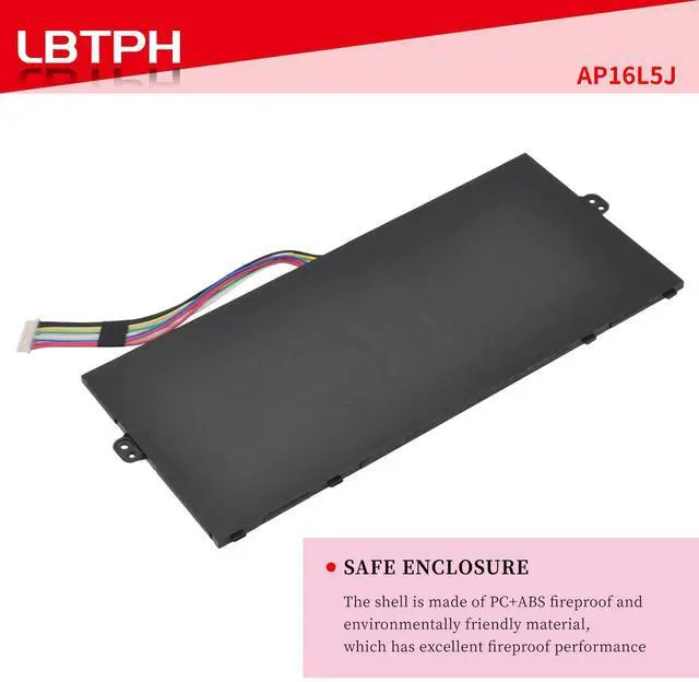 Alt view image 4 of 5 - LBTECH AP16L5J Battery for Acer Swift 5 SF514-52T SF514-52TP-84C9 SF514-52T-526G SF514-53T Chromebook Spin 311 CP311-2H 7.7V 4670mAh 36Wh