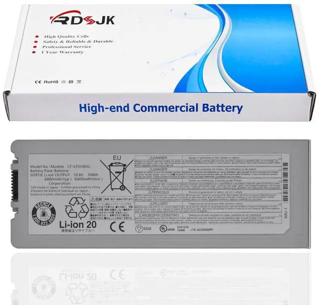 Main image of RDSJ CF-VZSU80U CF-VZSU82U CF-VZSU83U VZSU80U Laptop Battery for Panasonic Toughbook CF-C2 CF-C2AECCHCE Tablet PC CFC2 Series 10.8V 70Wh 6800mAh