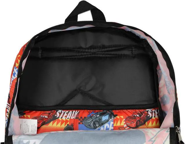 Alt view image 3 of 5 - Disney Cars Taking The Lead Lightning McQueen Jackson Strom 17" Backpack Lunch Box 5pc Set