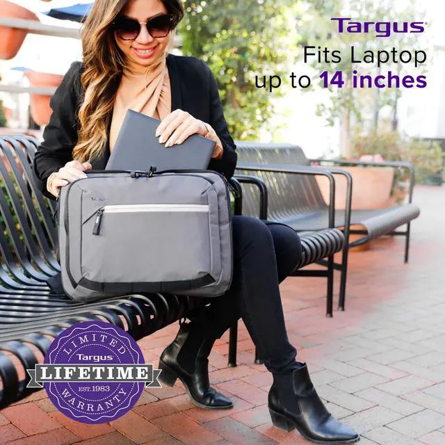 Alt view image 4 of 5 - Targus 13-14" City Fusion Convertible Sling Messenger Bag, Black (TBM571GL)
