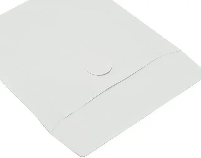 Alt view image 3 of 4 - Maxtek 1,000 Pieces White Paper CD DVD Sleeves Envelope Holder with Clear Window and Flap, 80g Economy Weight.