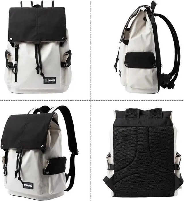 Alt view image 2 of 5 - MATE ELAN School Backpack Water Proof 15.6 Laptop Backpack Casual Suitable For Fitness Sports Travel Hiking Commuting Class College Black High Middle School Backpack For Men Women