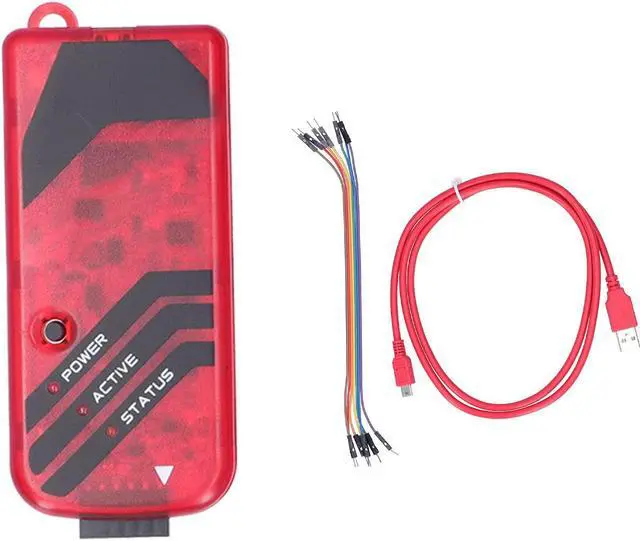 Main image of PICKit3 Microchip Programmer, Kit3 PICkit3 PIC Debugger Programming Kit with USB Cable for Beginner Emulator PIC Controller, Electronic Components,Red