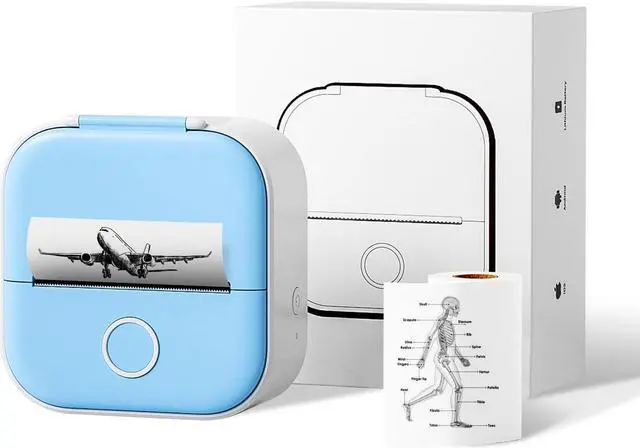 Alt view image 2 of 5 - Ponek Mini Pocket Sticker Printer-Bluetooth Pocket Thermal Printer-Portable Smart Photo Printer for iPhone, White Self-Adhesive Paper Compatible with T02/M02X/M02XS for Journal, Photo, Memo