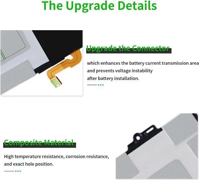 Alt view image 4 of 5 - WUHAO Laptop Battery EB-BW720ABA for Samsung Chromebook Plus V2 XE521QAB XE520QAB,Chromebook 4 XE310XBA Replacement Battery 5070mAh with Repair Tool Kit